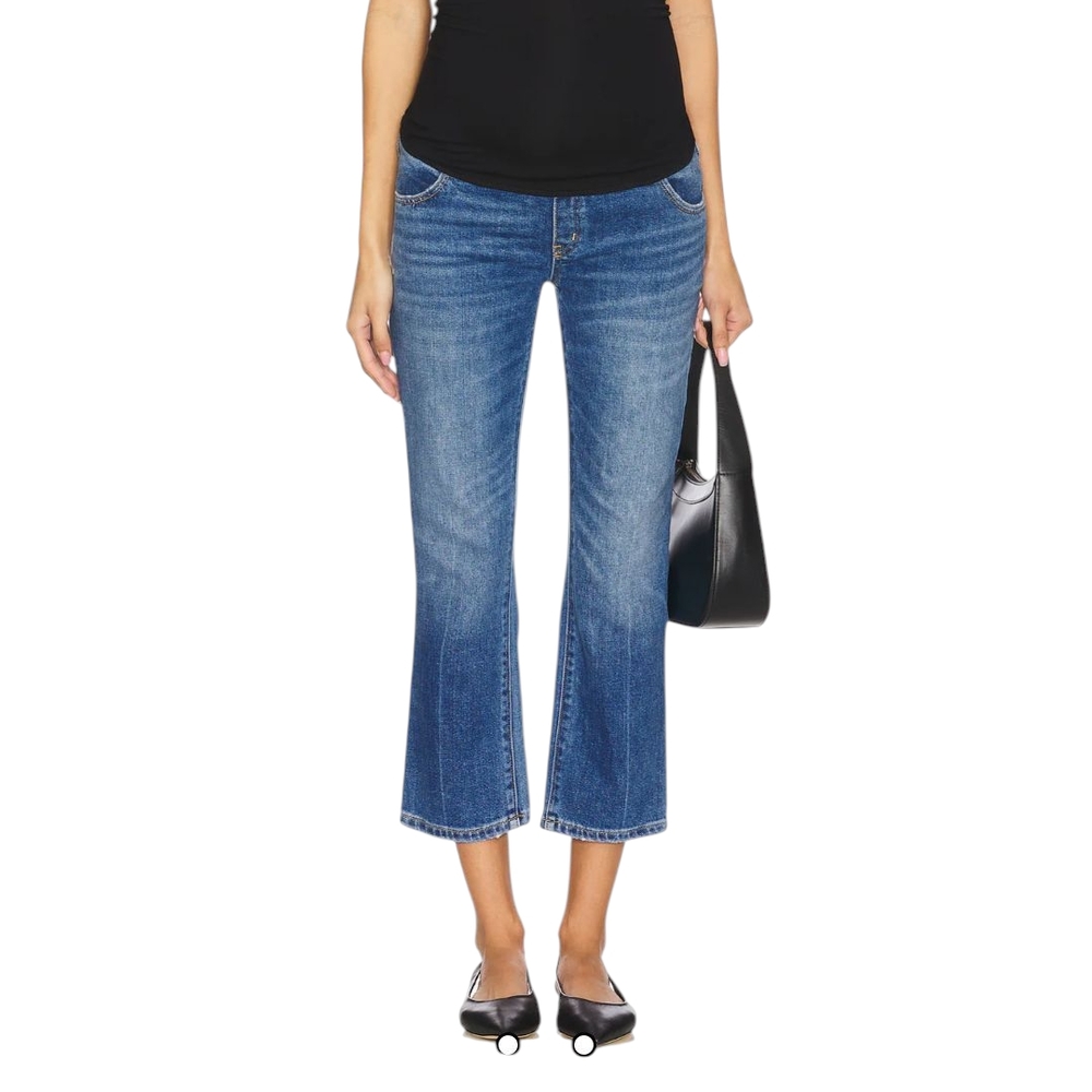 HATCH Over The Bump Straight Maternity Jeans in Indigo...Size 25